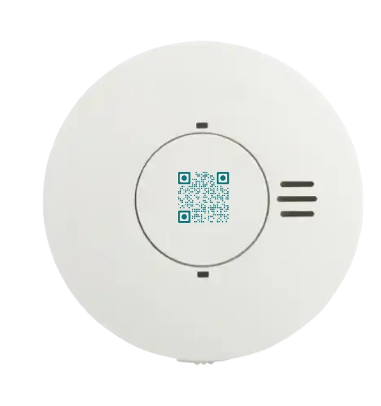 Røgalarm med QR-kode